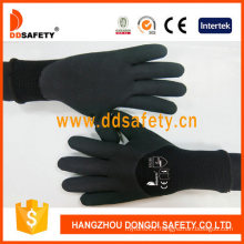 Nylon with Black Latex Foam Glove